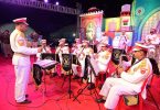 BSF organizes exhibition of tear gas weapons, jawans present band