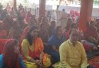 Fifty-six types of dishes were offered to Govardhan Maharaj