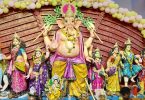 After doing Maha Aarti of Lord Ganesha, offered fifty-six bhog and did Bhandara.
