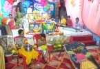 Offered Chhappan bhog after worshiping Lord Govardhan.